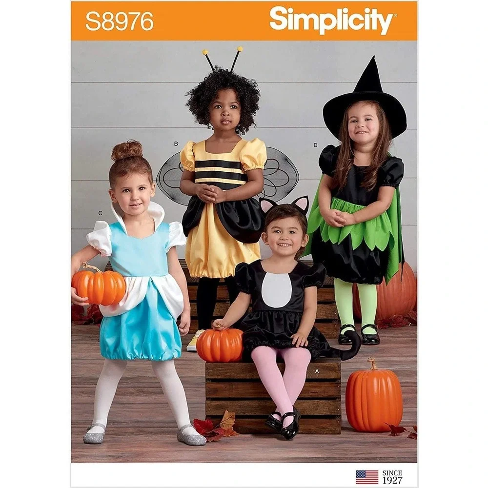 Simplicity Sewing‎ Pattern 8976 Toddlers Costumes Size 1/2-4
